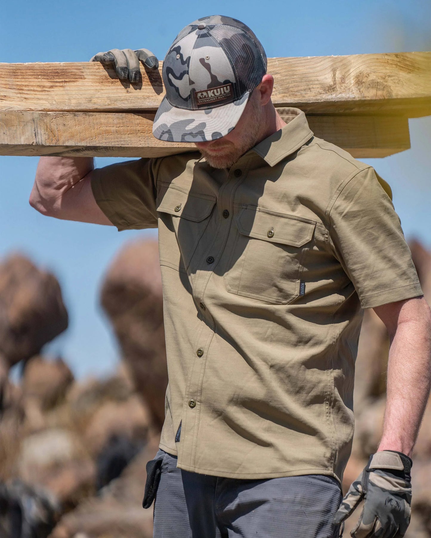 Motive SS Workgrade Shirt | Gunmetal