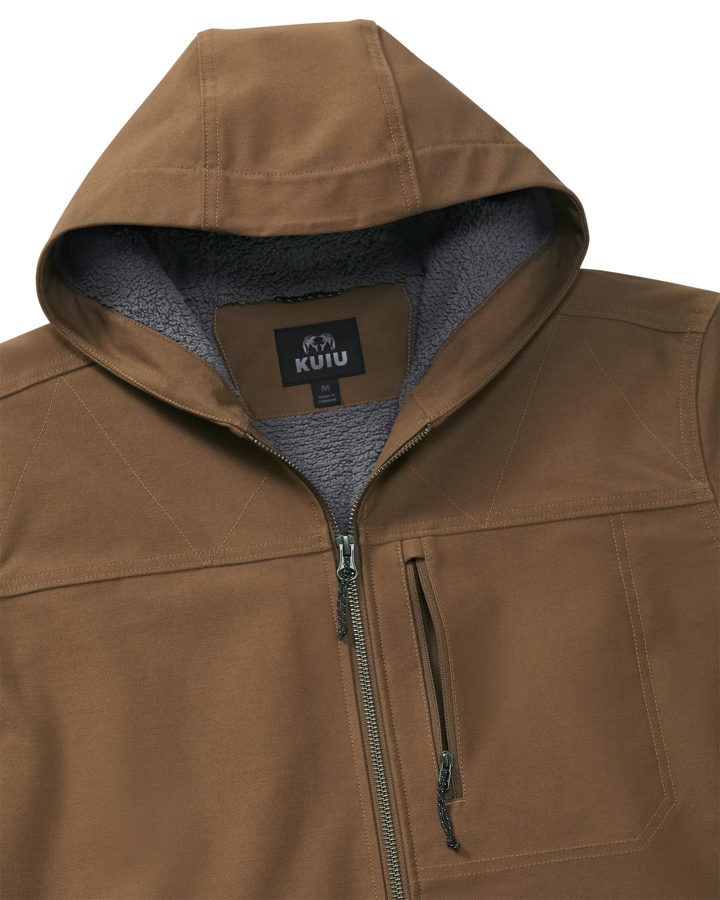 Brawley Hooded Fleece Jacket | Saddle