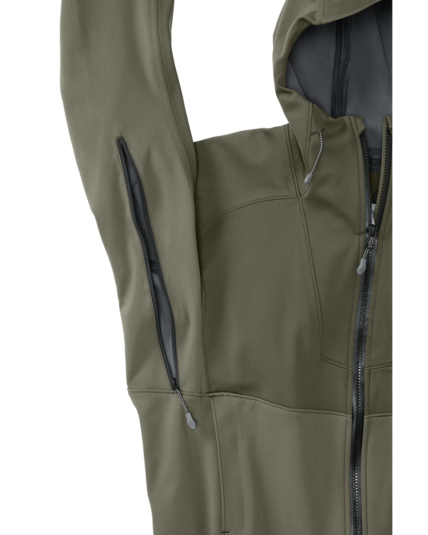 Axis Hybrid Hooded Jacket | Ash