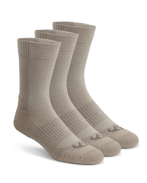 Merino Lightweight Performance Sock 3-Pair Pack | Khaki