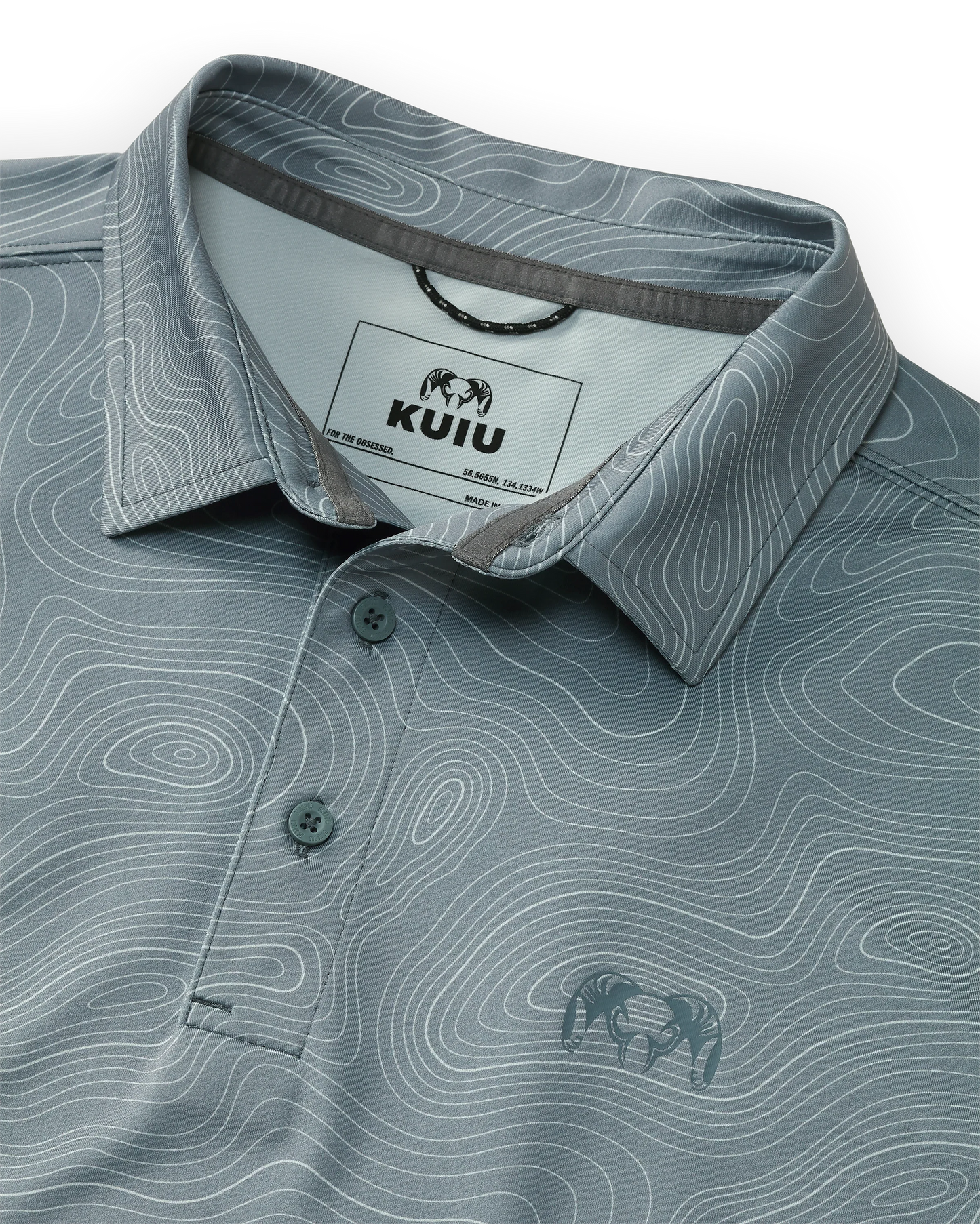 KUIU Performance Polo Topo | Slate Topo