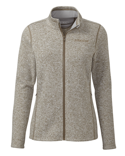 Women's Base Camp Full Zip Sweater | Khaki White Heather