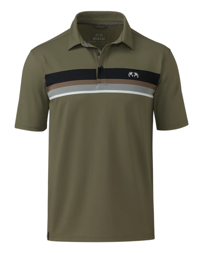 KUIU Performance Polo Stripe | Evergreen Chest Stripe