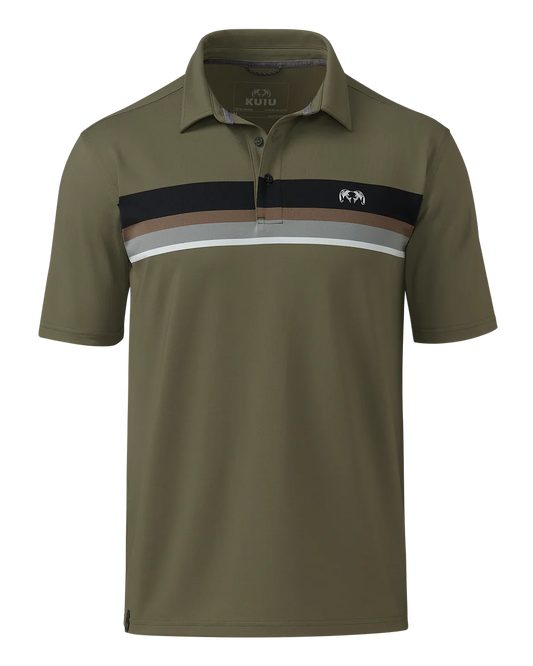 KUIU Performance Polo Stripe | Evergreen Chest Stripe