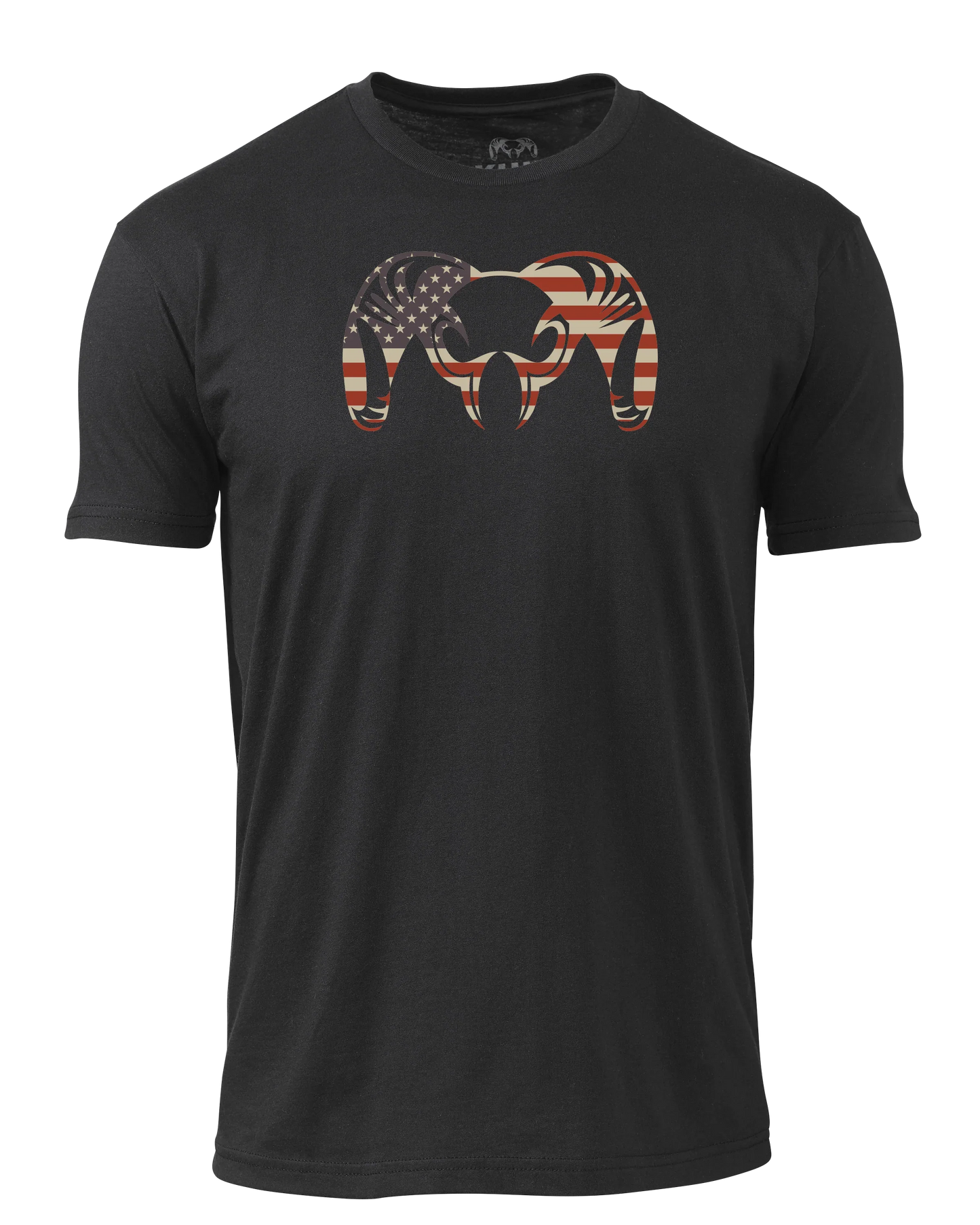 KUIU Solid Patriotic Ram T-Shirt | Black