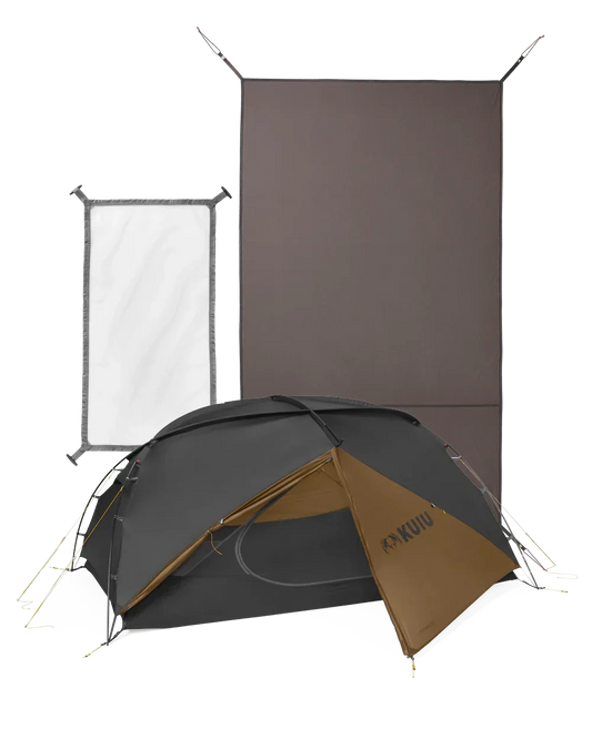 Mountain Star 2 Person Tent Set | Gunmetal-Camel