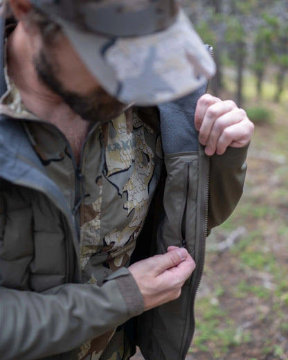 Axis Thermal Hybrid Hooded Jacket | Black-Gunmetal