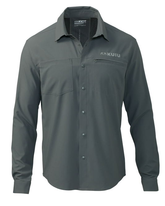 Mesa Vented LS Snap Shirt | Stone