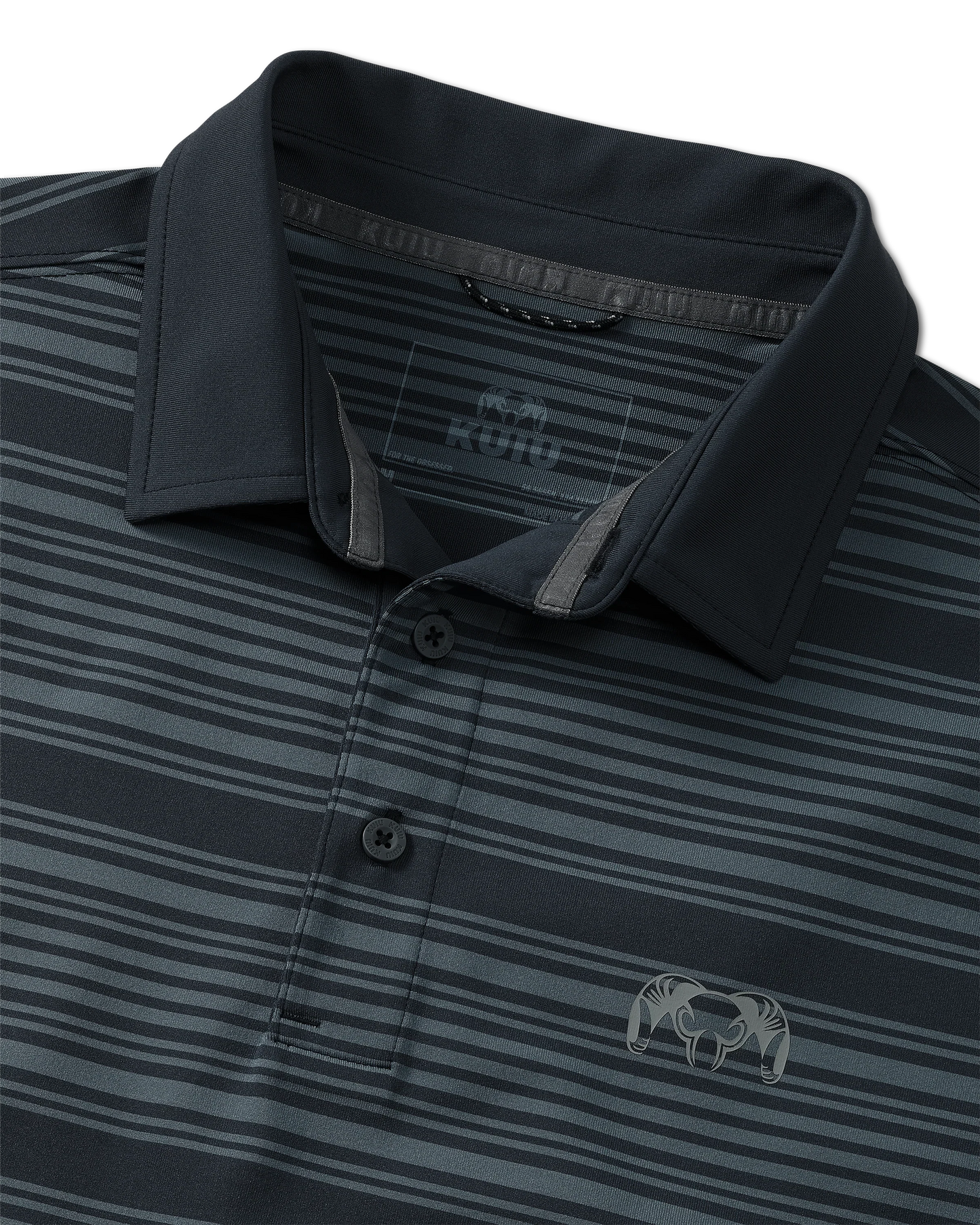 KUIU Performance Polo Stripe | Steel Blue Stripe