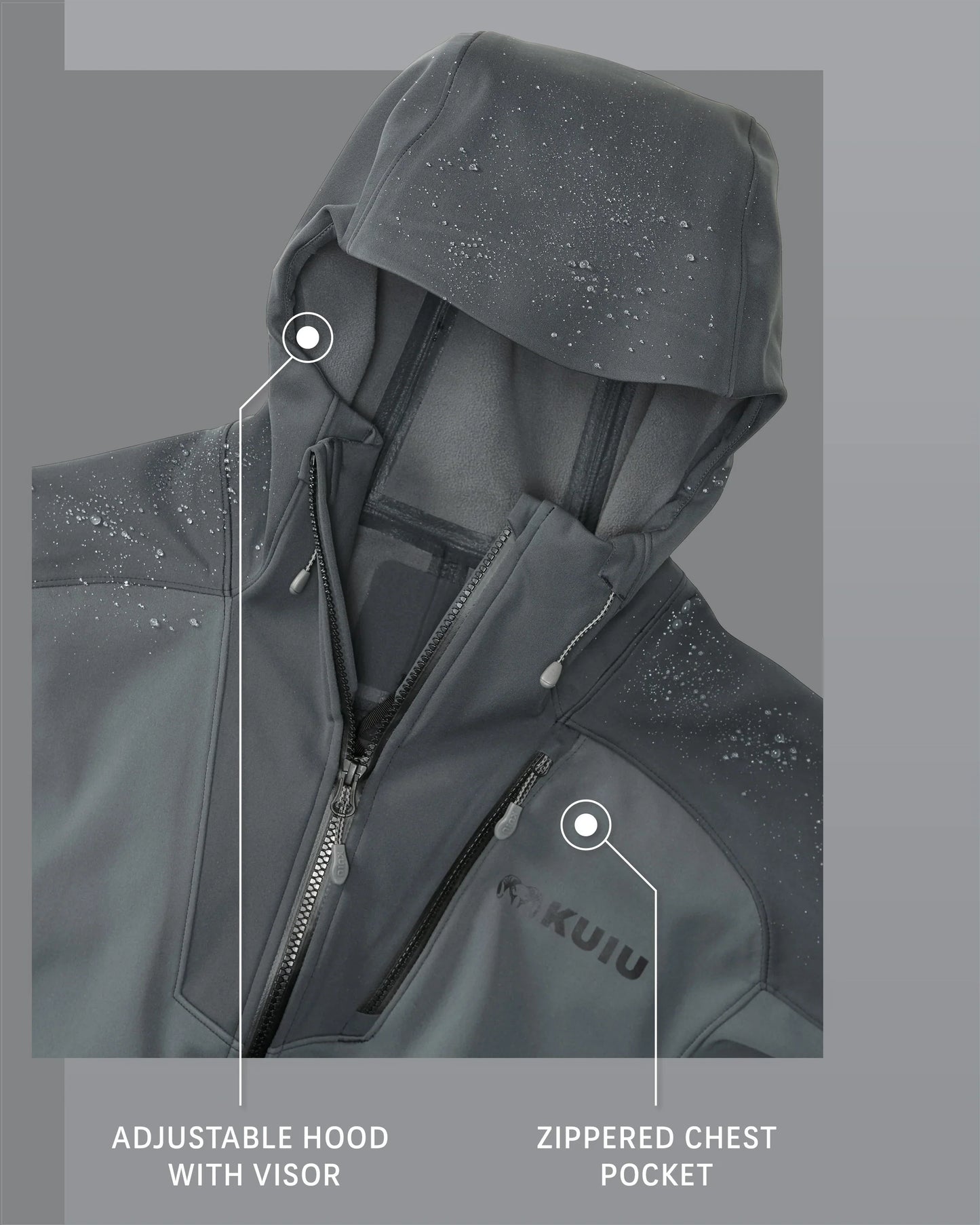 Axis Hybrid Hooded Jacket | Carbon