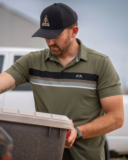 KUIU Performance Polo Stripe | Evergreen Chest Stripe