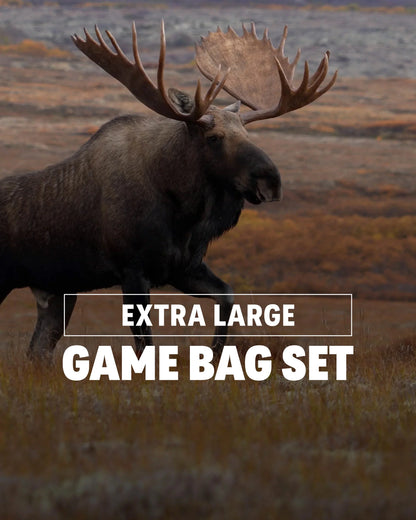 Moose/Bison XL Game Bag Set | White-Orange
