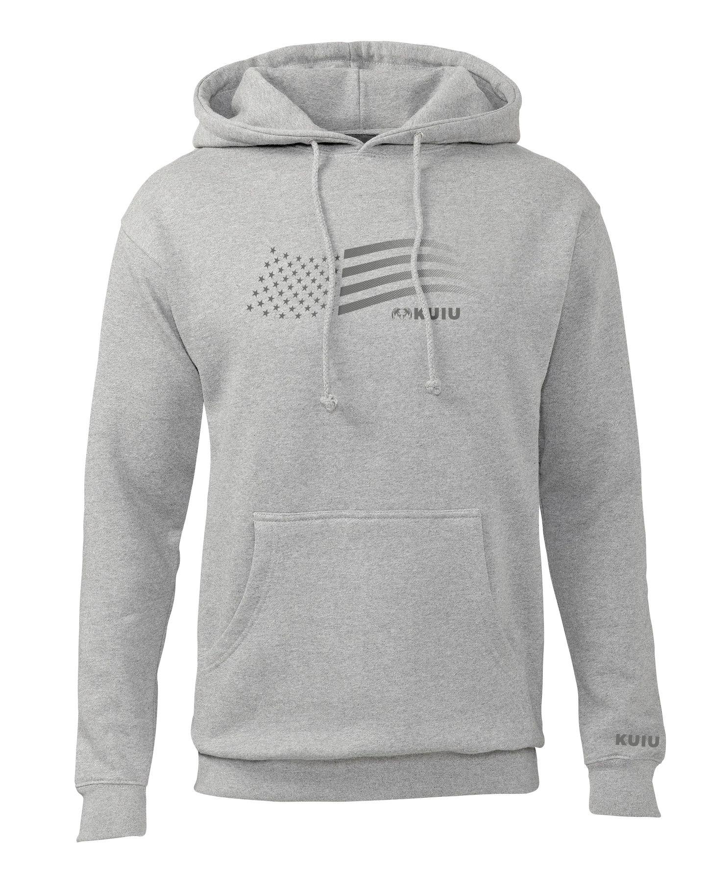 KUIU Flag Hoodie | Heather Grey