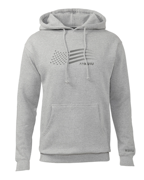 KUIU Flag Hoodie | Heather Grey