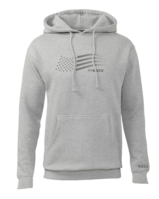 KUIU Flag Hoodie | Heather Grey