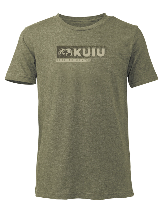 Youth Here to Hunt Gritstone T-Shirt | Military Green