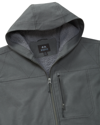 Brawley Hooded Fleece Jacket | Gunmetal