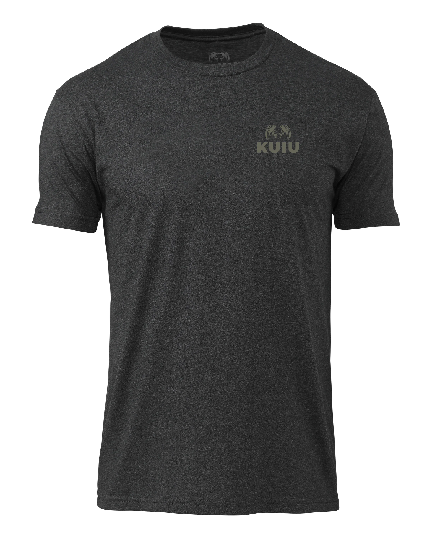 KUIU Here to Hunt Back Logo T-Shirt | Charcoal