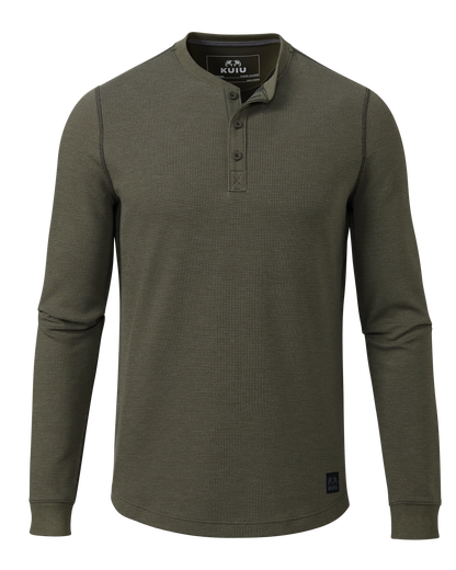 Canyon Waffle Henley | Ash Heather