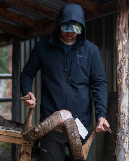 Blockfield Fleece Hoodie | Dark Sage
