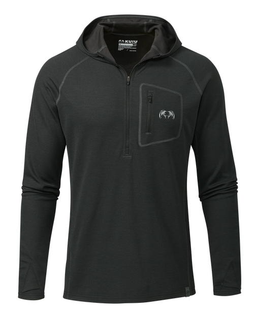 PRO Merino 200 Zip-T Hoodie | Black