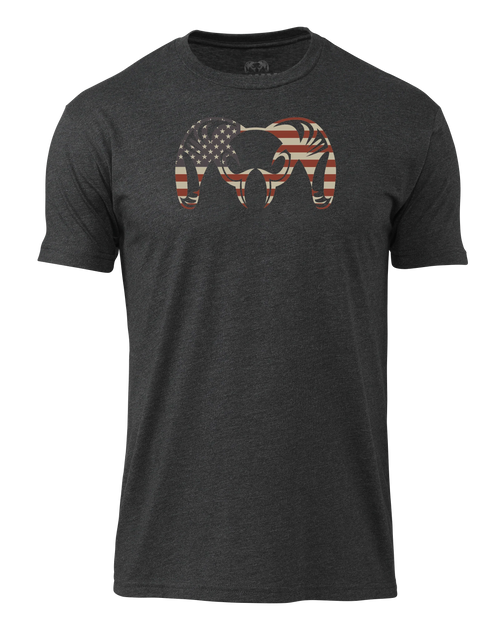 KUIU Solid Patriotic Ram T-Shirt | Charcoal
