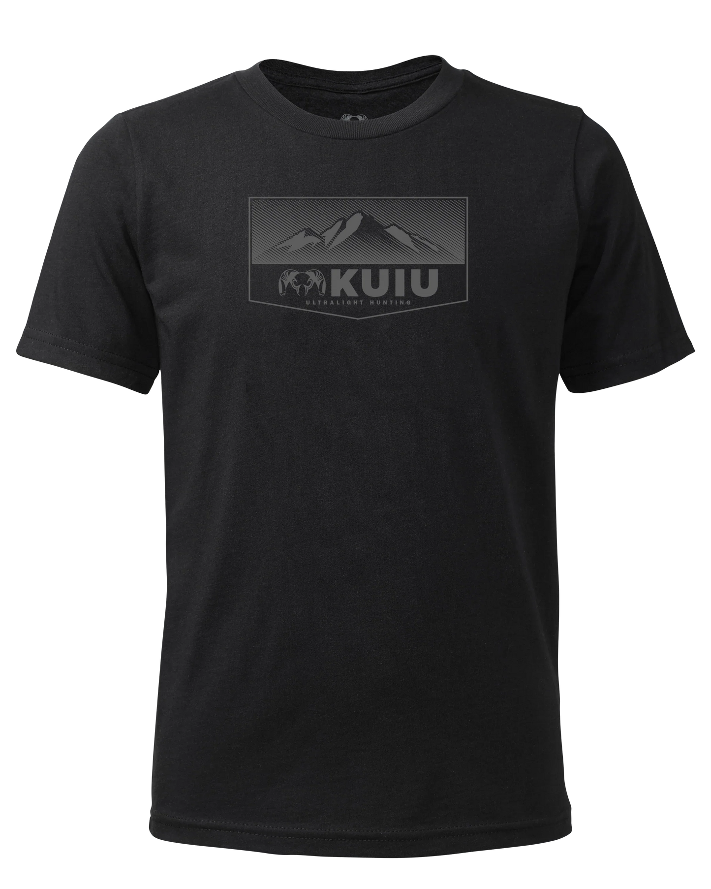Youth Ultralight Mountain Logo T-Shirt | Black
