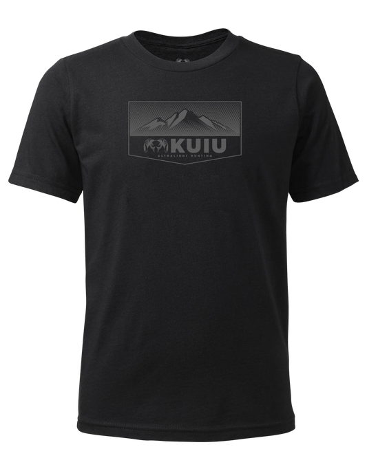 Youth Ultralight Mountain Logo T-Shirt | Black