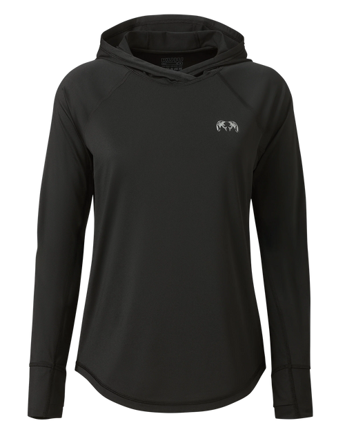 Women's Gila LS Hoodie | Black