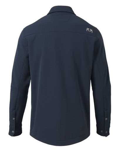Blockfield Fleece Shirt Jacket | Steel Blue