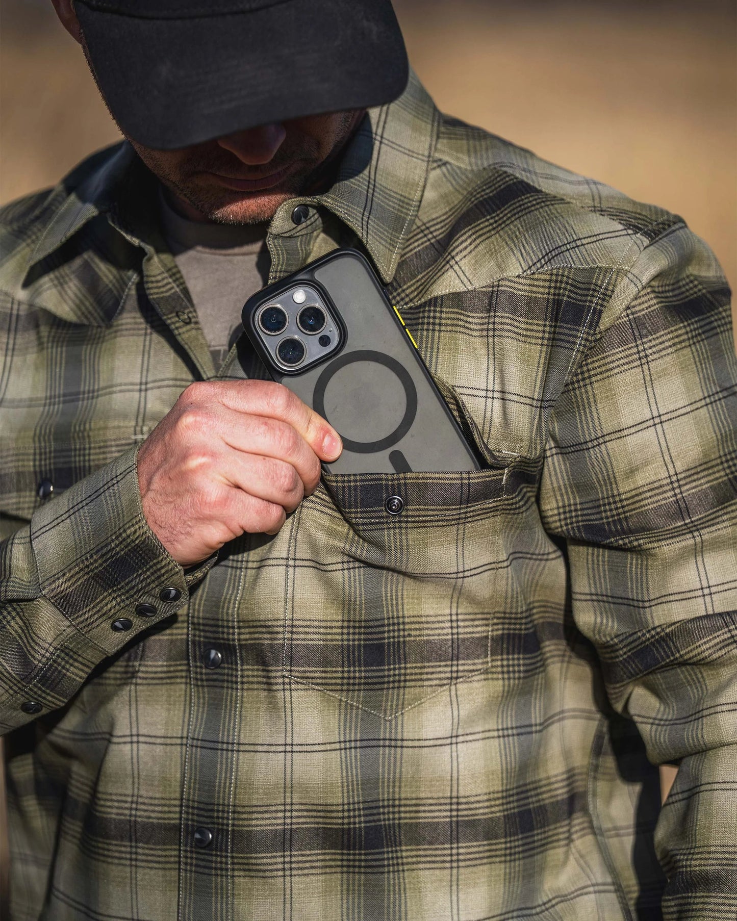 Laredo LS Shirt | Verde Ombre Plaid