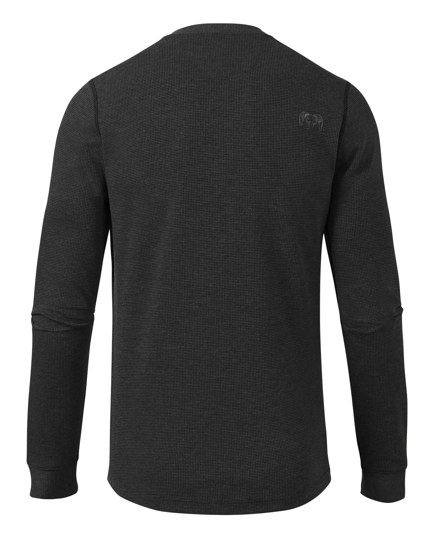 Canyon Waffle Henley | Black Heather