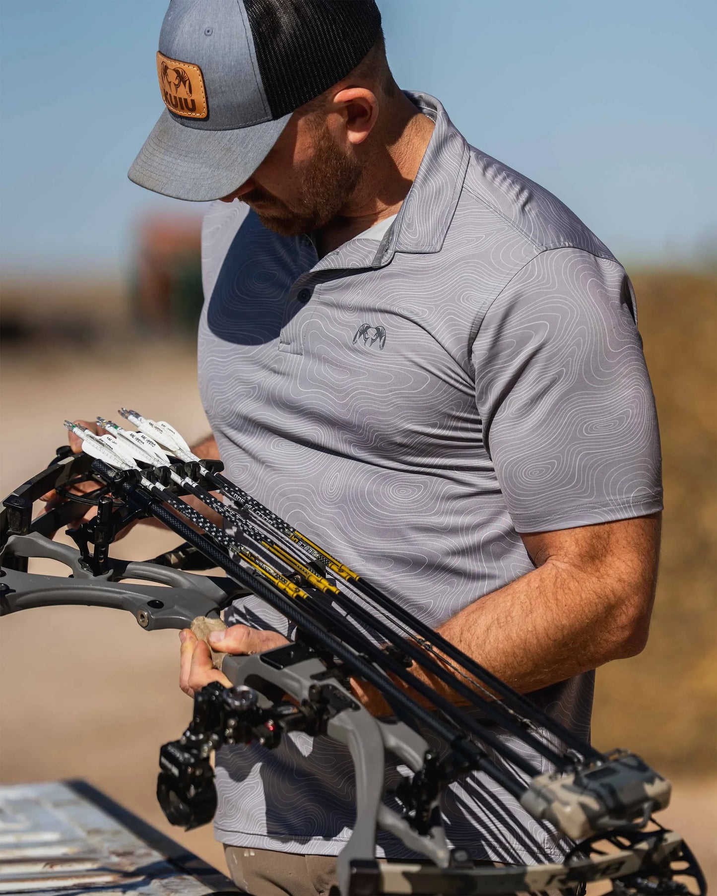 KUIU Performance Polo | Woodsmoke Topo