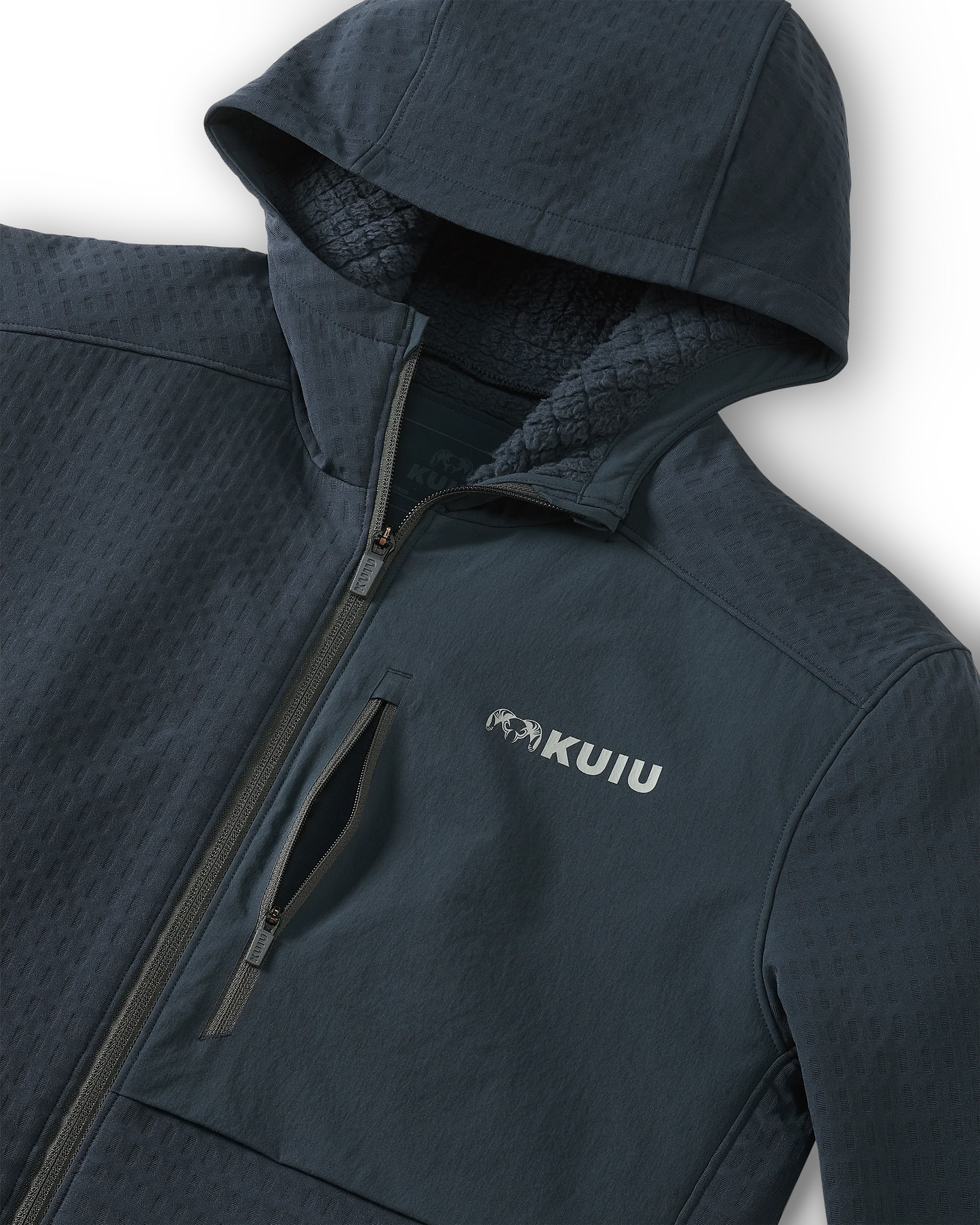 Blockfield Fleece Hoodie | Steel Blue