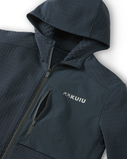 Blockfield Fleece Hoodie | Steel Blue