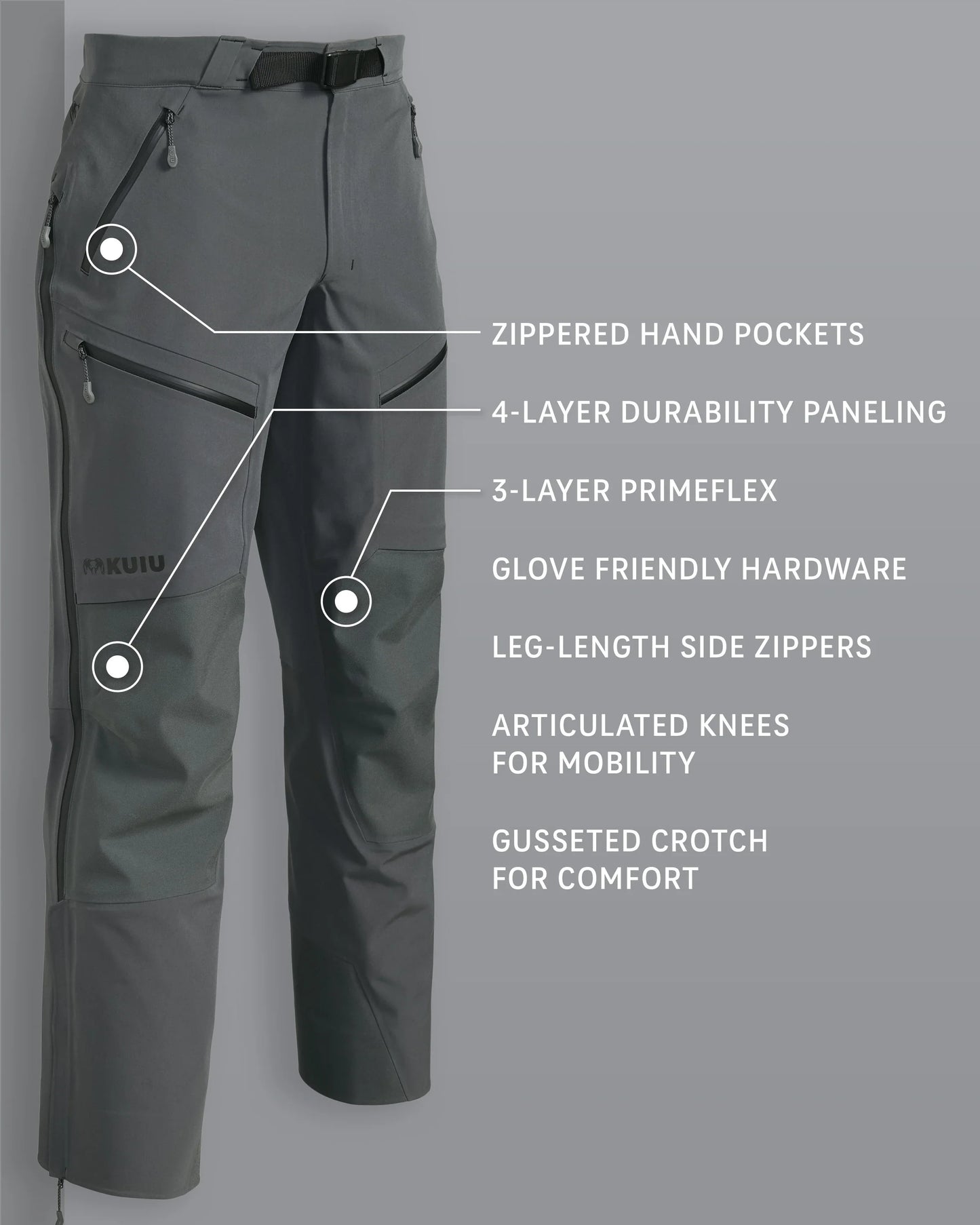 Yukon TR Rain Pant | Gunmetal