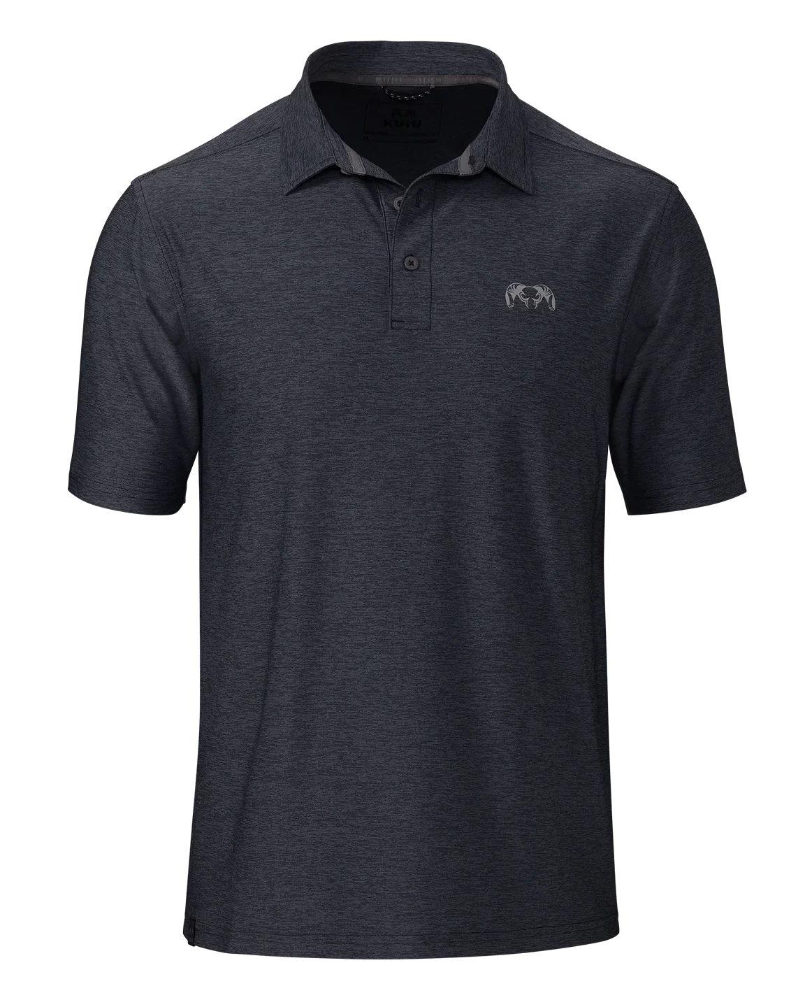 KUIU Performance Polo | Heather Steel Blue