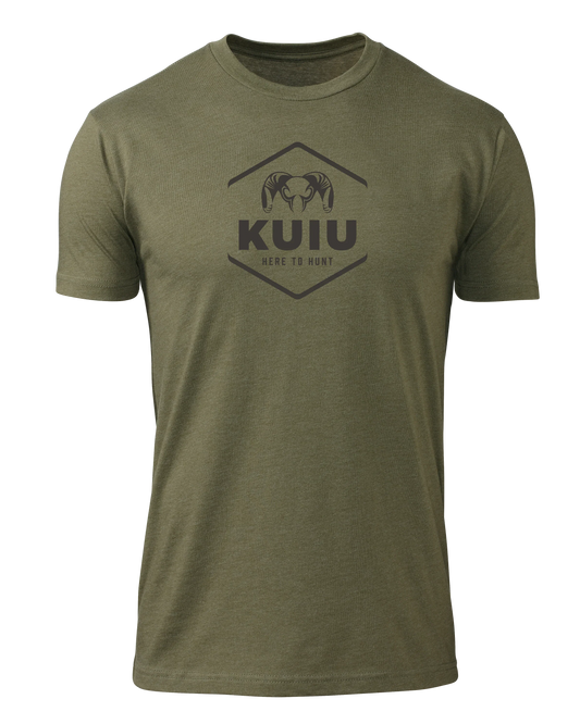 KUIU Stacked Here to Hunt T-Shirt | Military Green