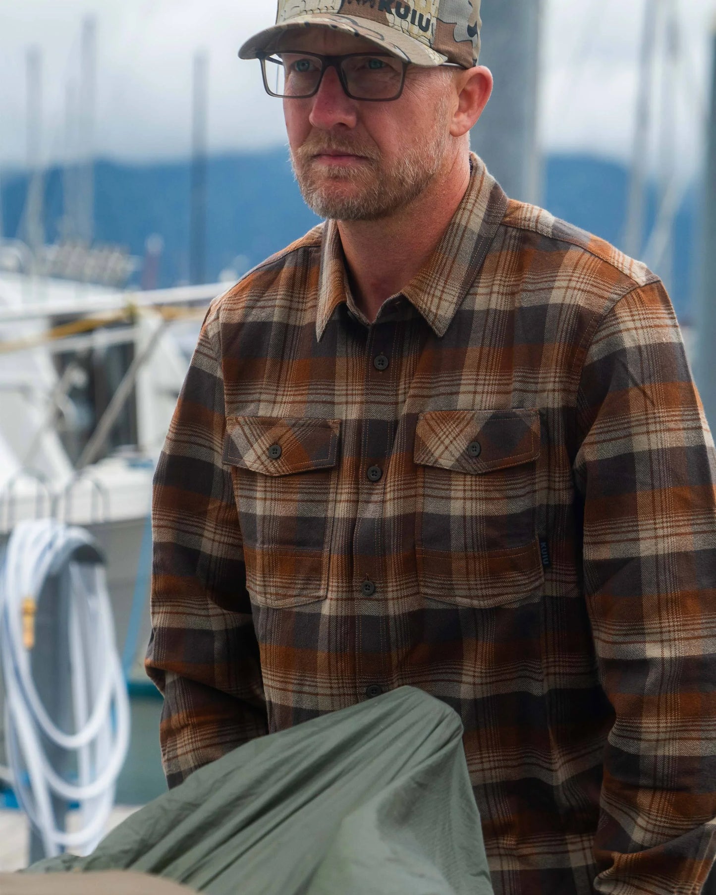 Field Flannel Shirt | Saddle Blockline