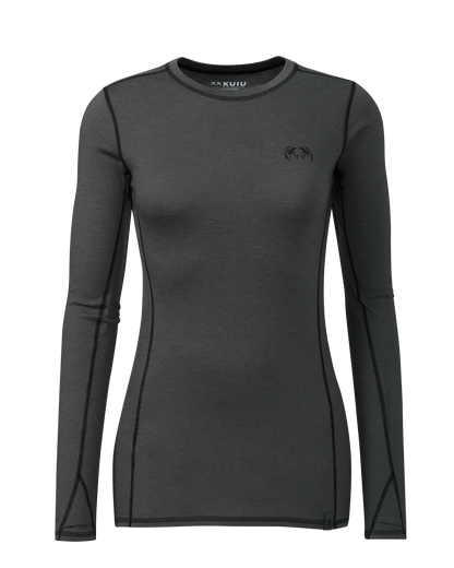 Women's ULTRA Merino 145 LS Crew | Gunmetal