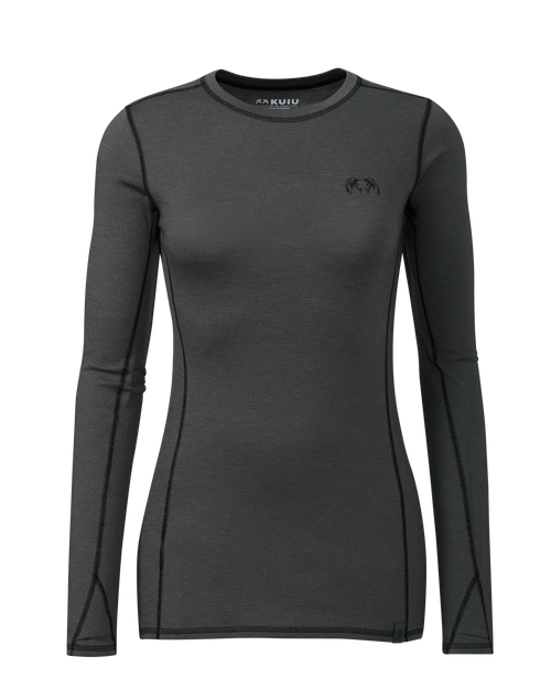 Women's ULTRA Merino 145 LS Crew | Gunmetal