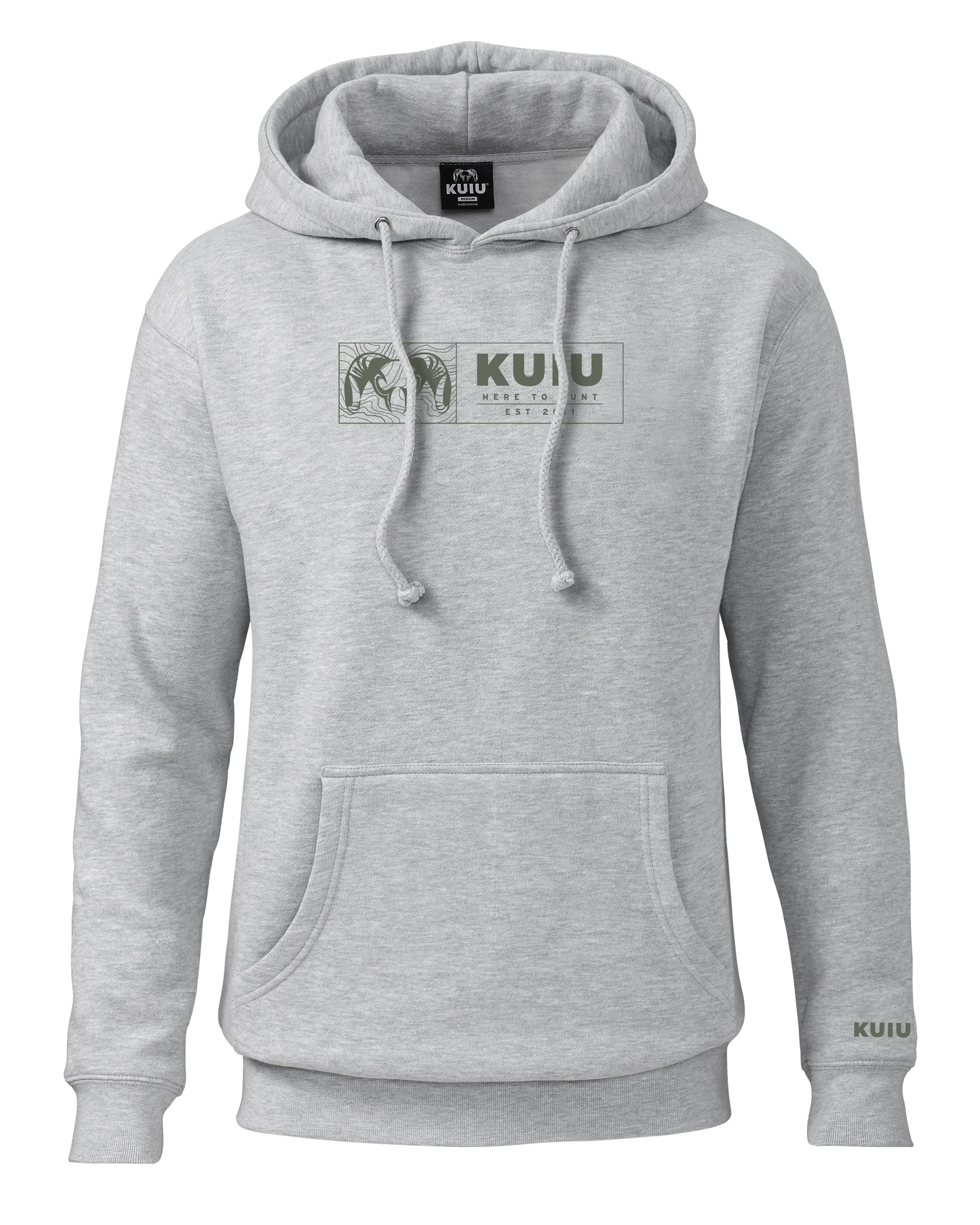 KUIU Topo Block Hoodie | Heather Grey