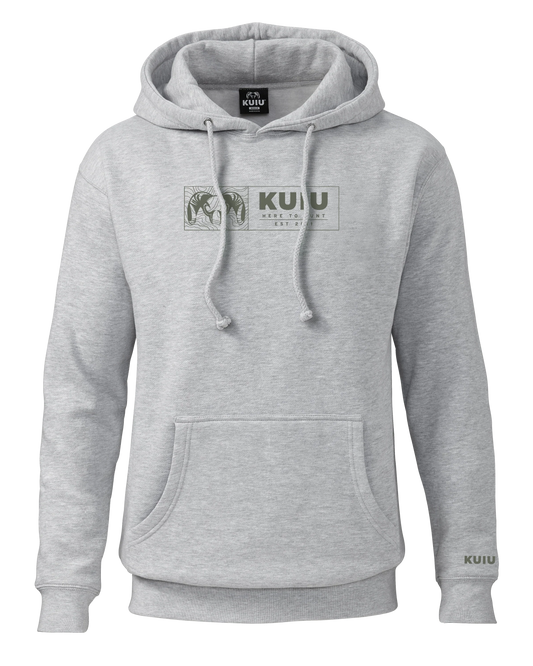 KUIU Topo Block Hoodie | Heather Grey