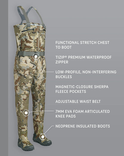KUIU PRO HD Flex Zip Wader | Valo
