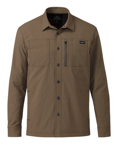 Motive Flannel Lined Shirt Jacket | Major Brown