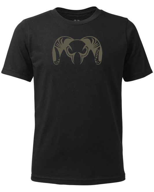 Youth Engraved Ram T-Shirt | Black