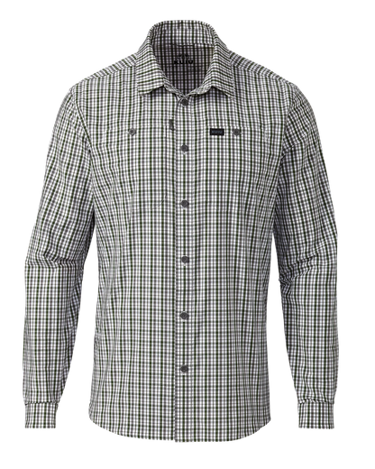 Borrego LS Shirt | Mini Cross Check Verde Plaid