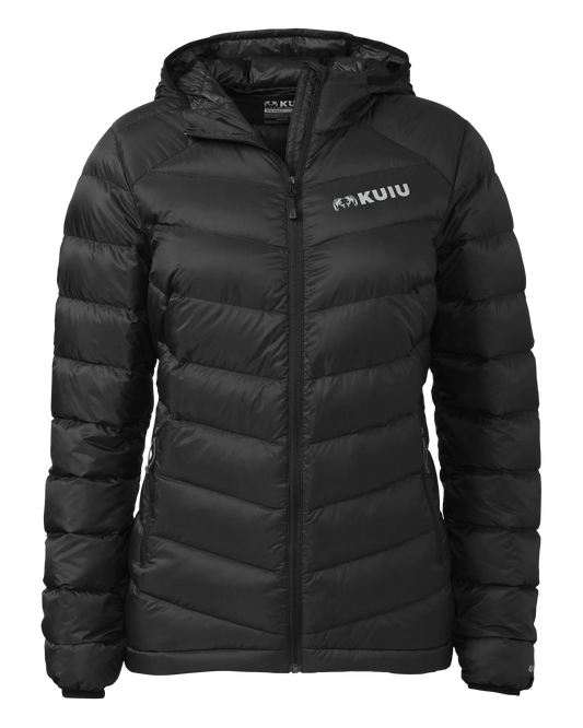 Women's Super Down LT Hooded Jacket | Black