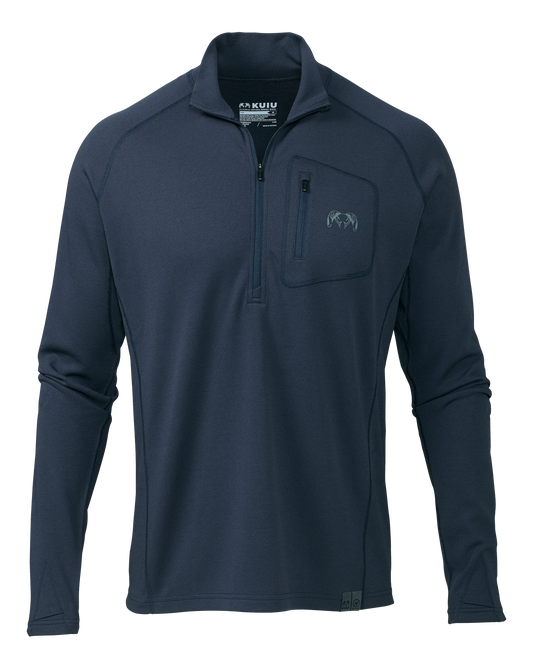 PRO Merino 200 Zip-T | Steel Blue