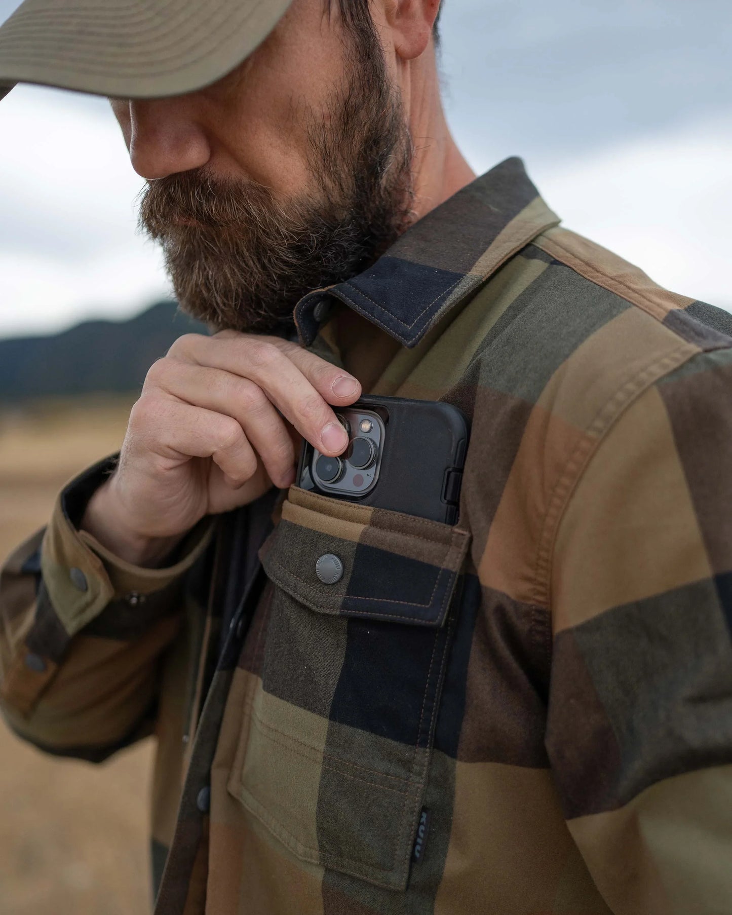 Field Flannel Fleece Shirt Jacket | Valo Plaid